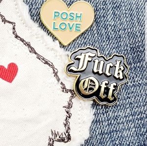 F*ck Off Gold Punk Rock Brooch…